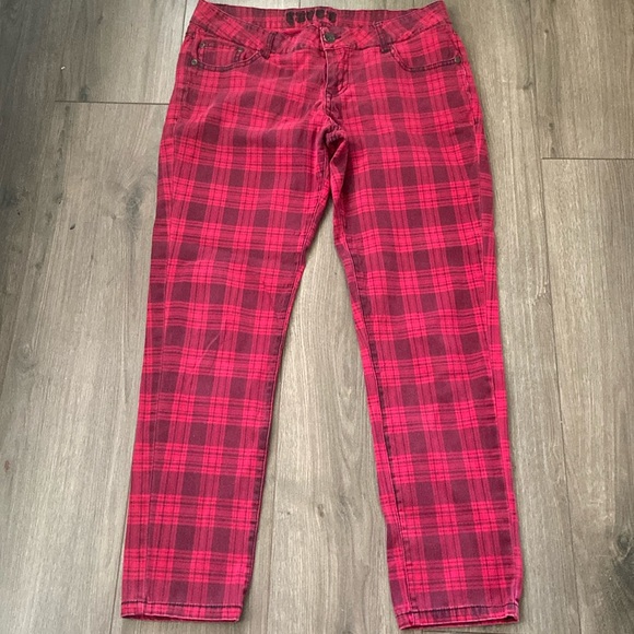PLAID JEANS - Picture 1 of 12